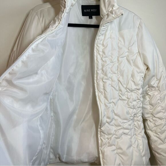 Nine West Down Puffer Jacket Size Large - Picture 7 of 11